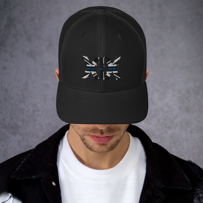 XIX (19) Thin Blue Line Trucker Cap