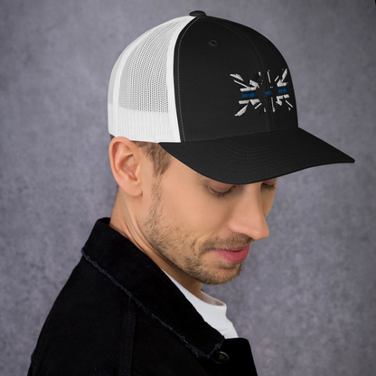 XIX (19) Thin Blue Line Trucker Cap