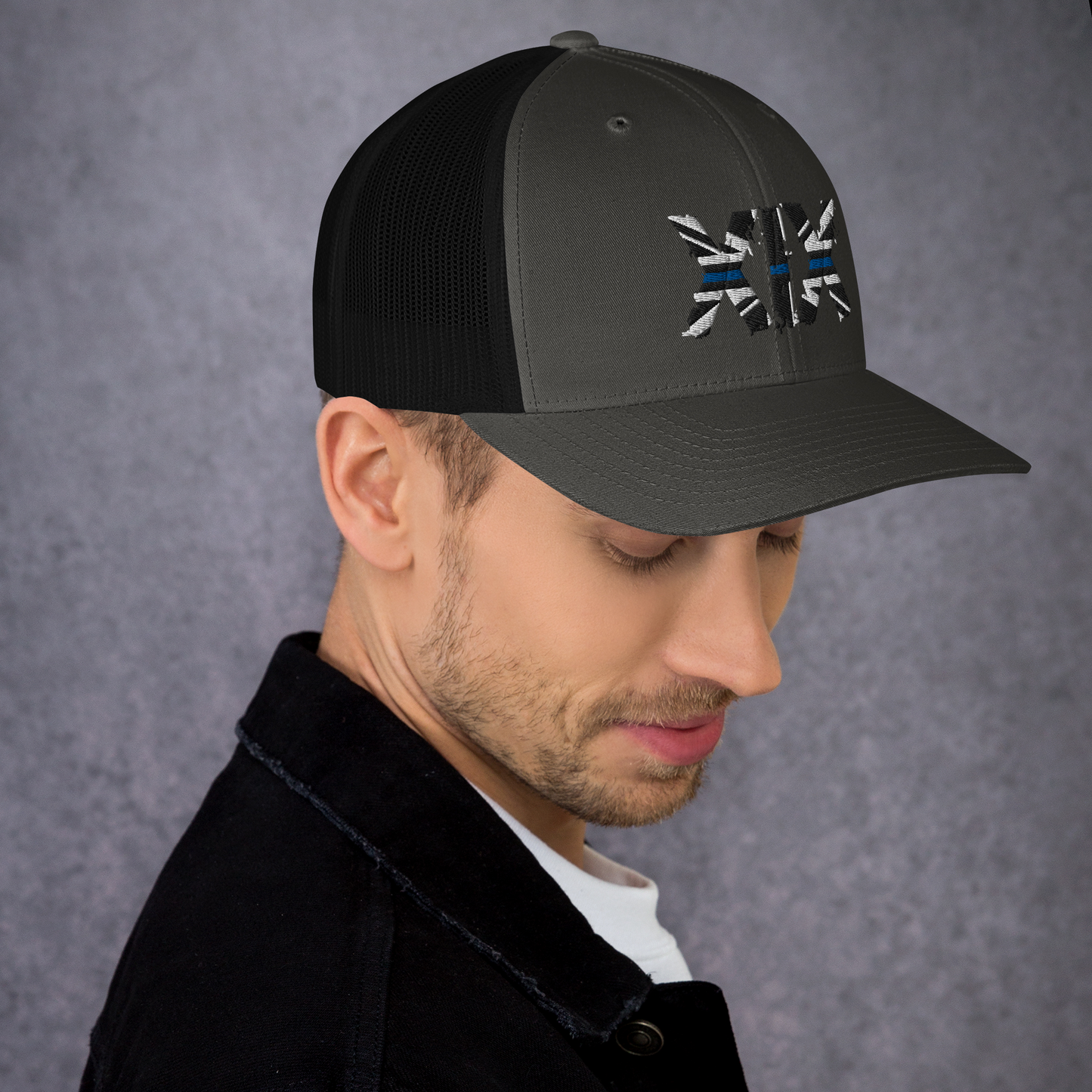 XIX (19) Thin Blue Line Trucker Cap