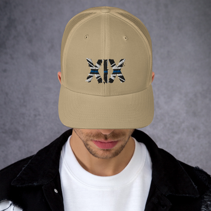 XIX (19) Thin Blue Line Trucker Cap