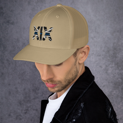 XIX (19) Thin Blue Line Trucker Cap