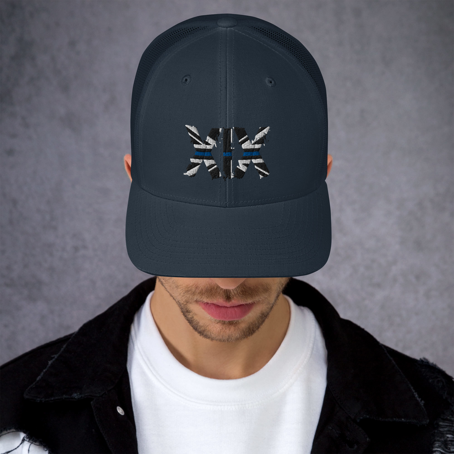 XIX (19) Thin Blue Line Trucker Cap