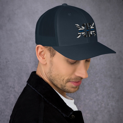 XIX (19) Thin Blue Line Trucker Cap