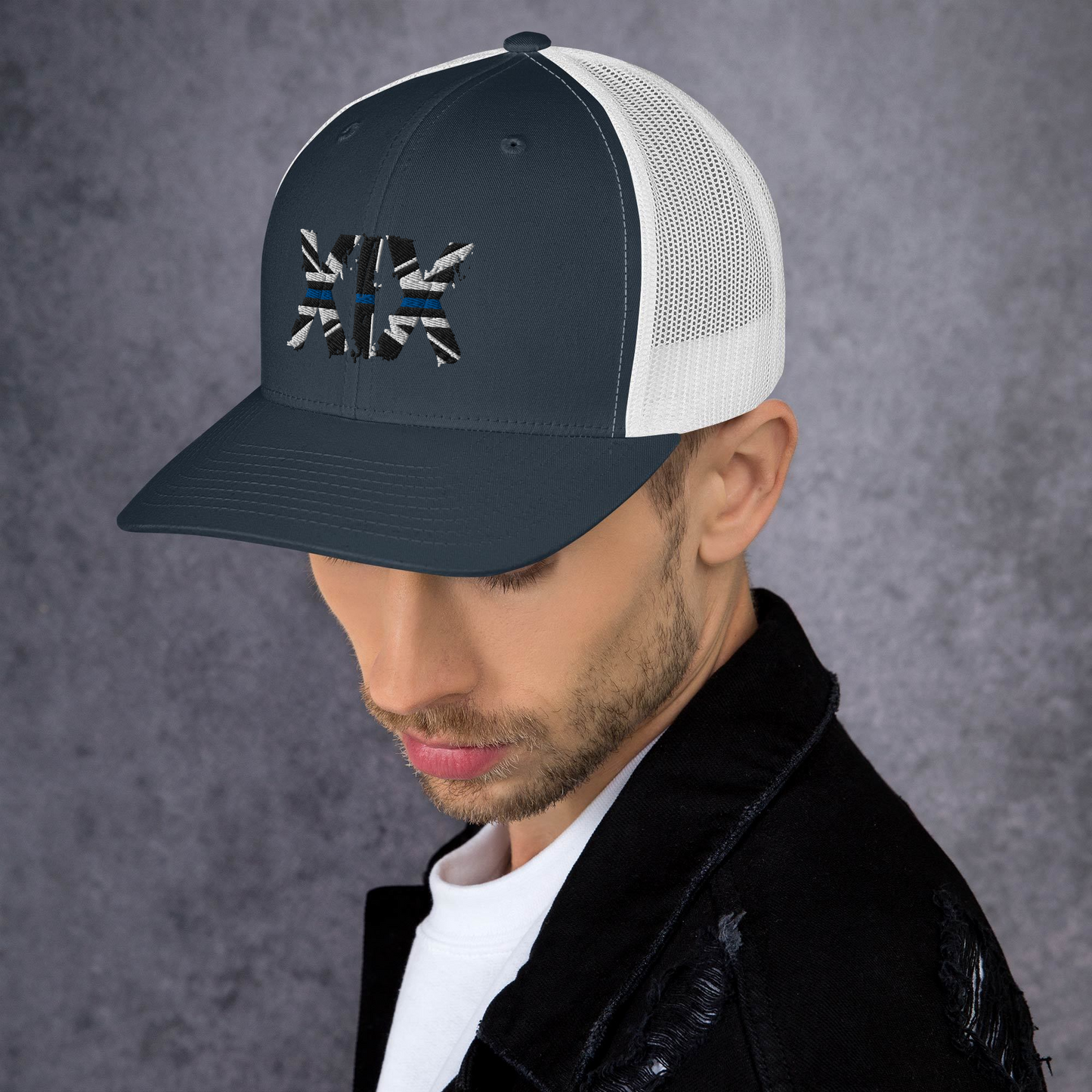 XIX (19) Thin Blue Line Trucker Cap