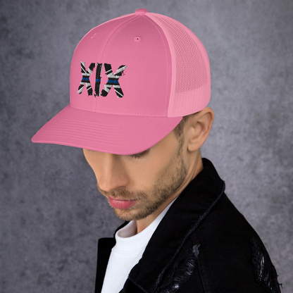 XIX (19) Thin Blue Line Trucker Cap