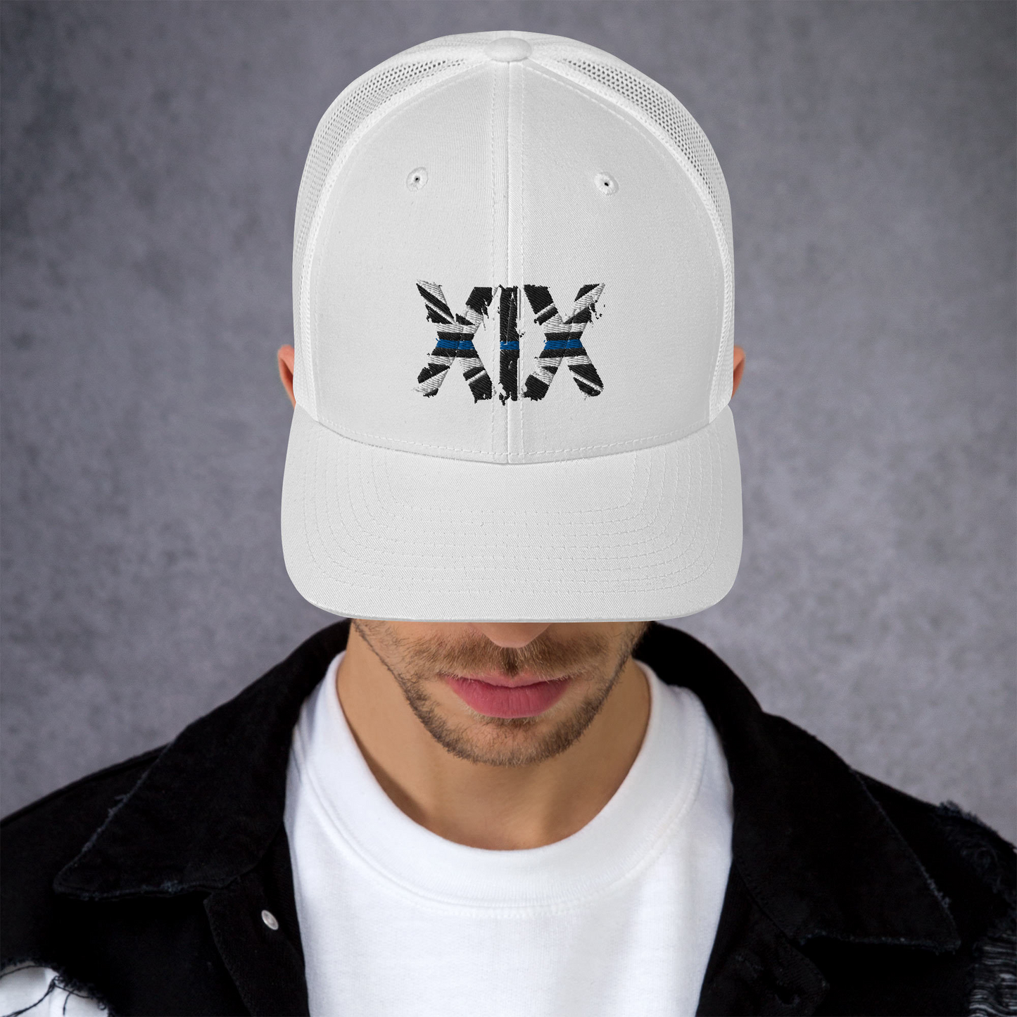 XIX (19) Thin Blue Line Trucker Cap