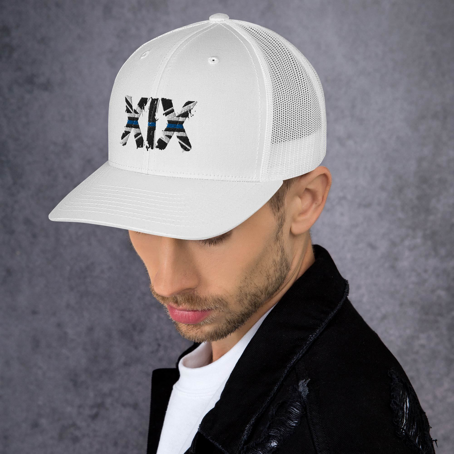 XIX (19) Thin Blue Line Trucker Cap