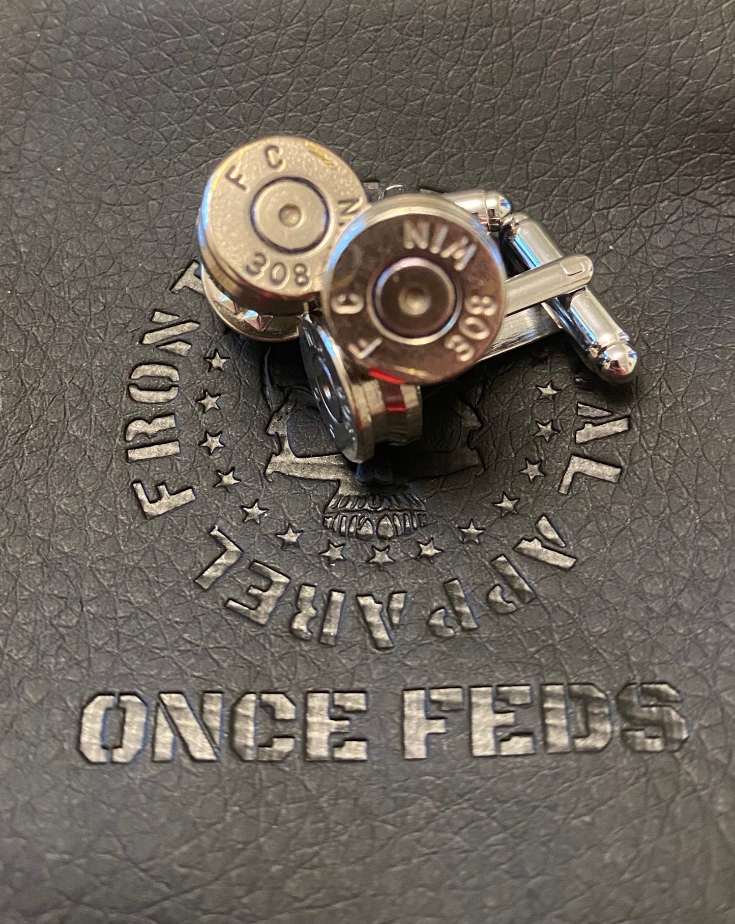 .308 'Once Feds' Cufflinks - SILVER