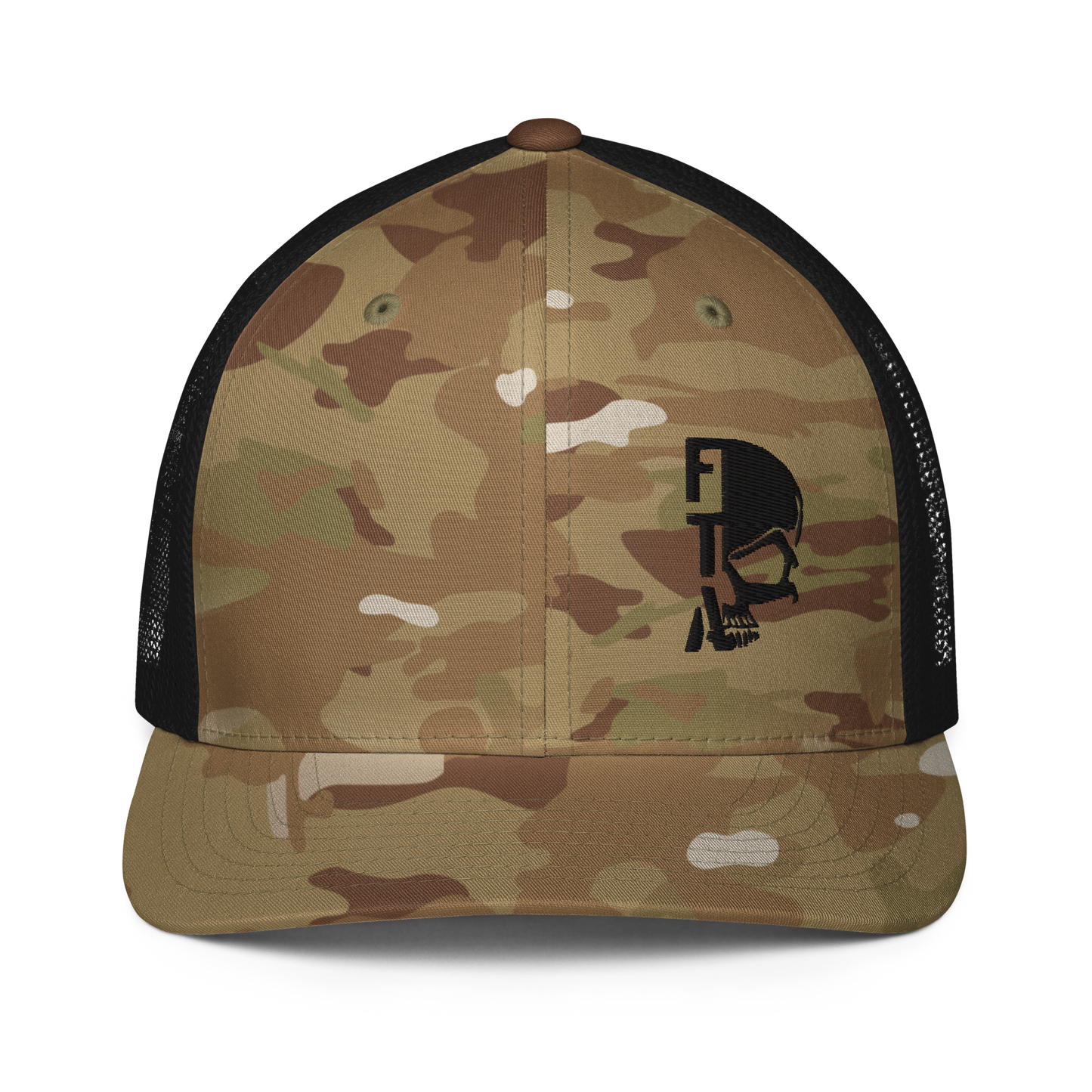 Closed-back Multicam Trucker Cap