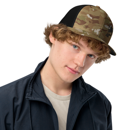 Closed-back Multicam Trucker Cap