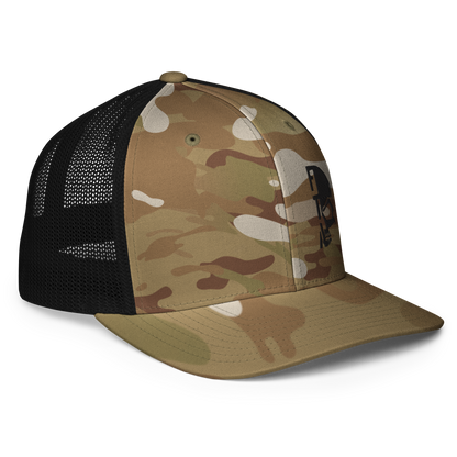 Closed-back Multicam Trucker Cap