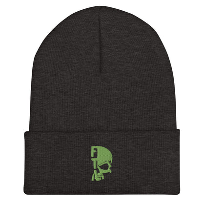 Green Skull Beanie