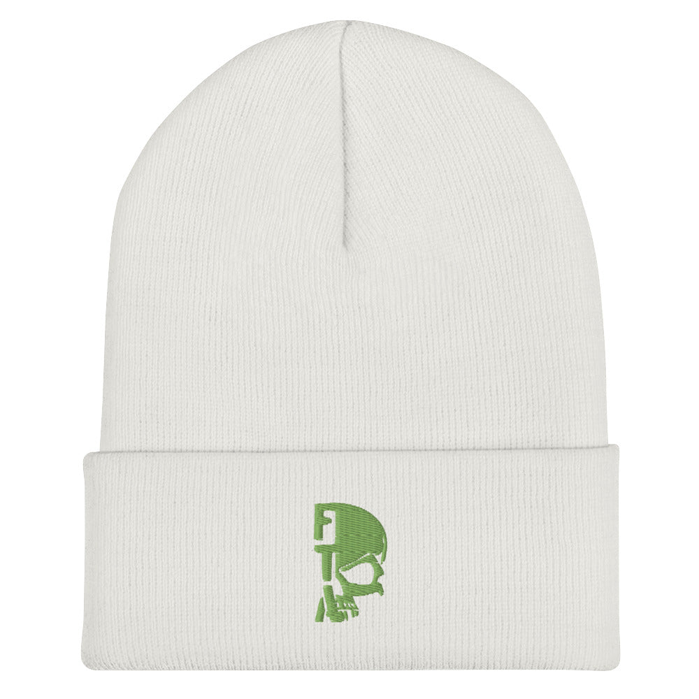 Green Skull Beanie