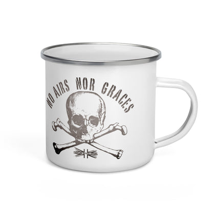 No Airs Nor Graces Enamel Mug