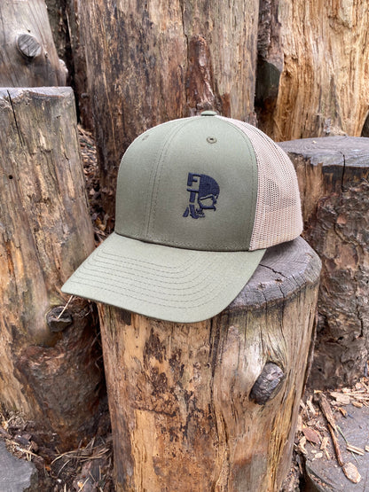 Khaki / Moss Snapback Trucker Cap