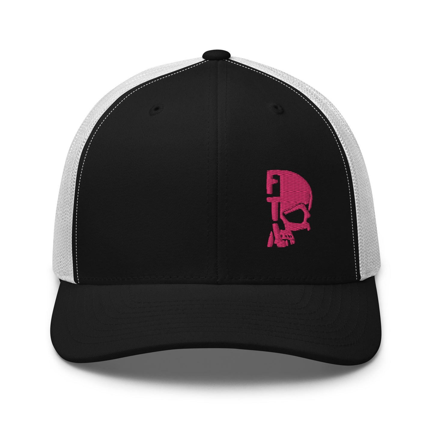 Pink Skull Trucker Cap