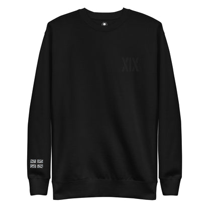 XIX (19) Embroidered Premium Sweatshirt